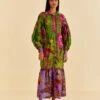 Farm Rio Maxi Flowers Organic Cotton Maxi Dress -Farm Rio Fashion Store 318179 01