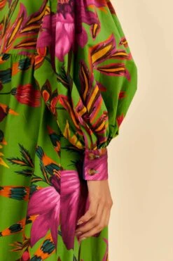 Farm Rio Maxi Flowers Organic Cotton Maxi Dress -Farm Rio Fashion Store 318179 03