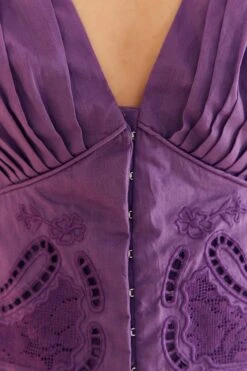 Farm Rio Purple Cropped Blouse -Farm Rio Fashion Store 318180 04