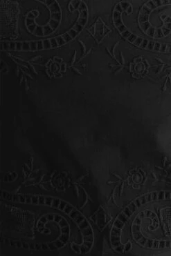 Farm Rio Black Embroidered Blouse -Farm Rio Fashion Store 318256 04