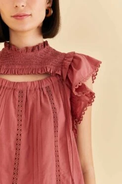 Farm Rio Blush Ruffles Blouse 10 Farm Rio Blush Ruffles Blouse -Farm Rio Fashion Store 318257 03