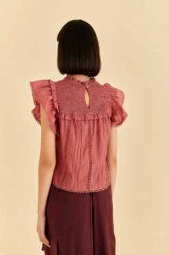 Farm Rio Blush Ruffles Blouse 11 Farm Rio Blush Ruffles Blouse -Farm Rio Fashion Store 318257 04