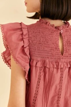 Farm Rio Blush Ruffles Blouse 12 Farm Rio Blush Ruffles Blouse -Farm Rio Fashion Store 318257 05