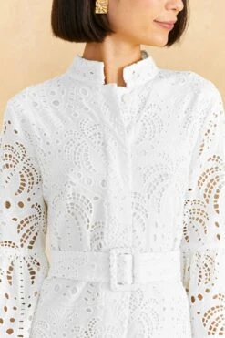 Farm Rio Off-White Palm Tree Mini Dress -Farm Rio Fashion Store 318564 03