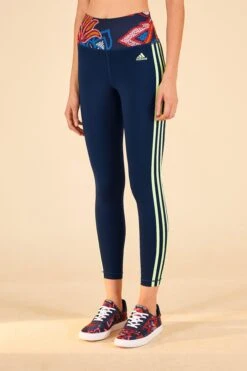 Farm Rio ADIDAS FARM TR Tights Blue -Farm Rio Fashion Store HI5225 03