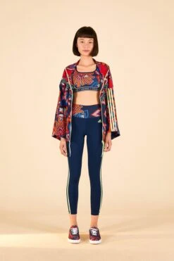 Farm Rio ADIDAS FARM TR Tights Blue -Farm Rio Fashion Store HI5225 04