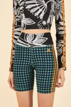 Farm Rio ADIDAS FARM Bike Shorts Green -Farm Rio Fashion Store HN3899 03