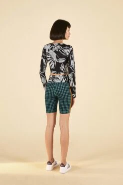 Farm Rio ADIDAS FARM Bike Shorts Green -Farm Rio Fashion Store HN3899 04