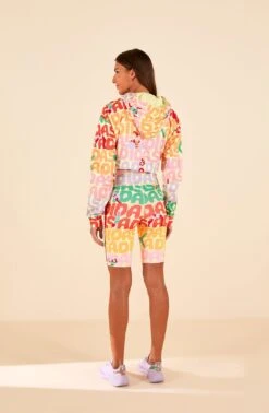 Farm Rio Adidas Farm Bike Short Pearl Citrine -Farm Rio Fashion Store HS1186 02