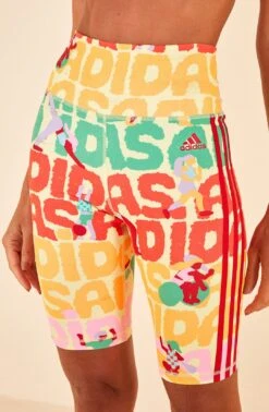 Farm Rio Adidas Farm Bike Short Pearl Citrine -Farm Rio Fashion Store HS1186 03