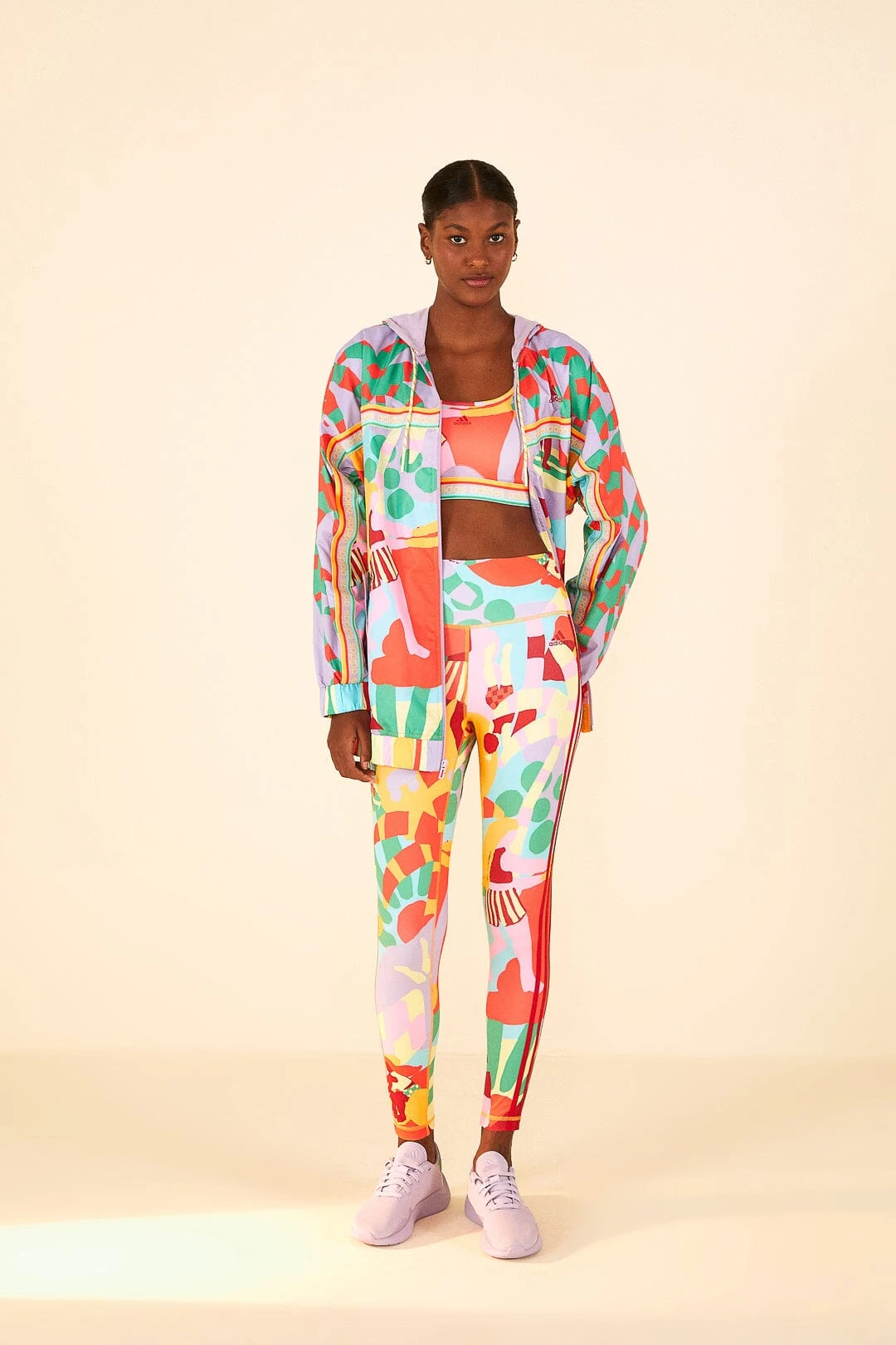 Farm Rio Adidas Farm Medium-Support Bra Gold 3 Farm Rio Adidas Farm Medium-Support Bra Gold - Image 2