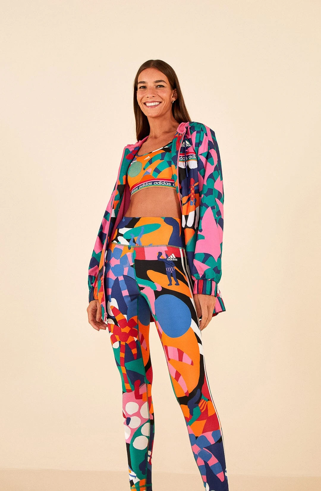 Farm Rio Adidas Farm Training Tights Green 3 Farm Rio Adidas Farm Training Tights Green