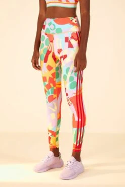 Farm Rio Adidas Farm Training Tights Gold -Farm Rio Fashion Store HS1192 03