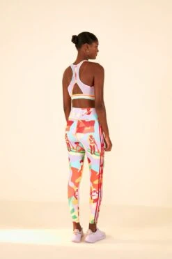 Farm Rio Adidas Farm Training Tights Gold -Farm Rio Fashion Store HS1192 04