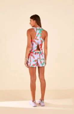 Farm Rio Adidas Farm Pacer Shorts Purple -Farm Rio Fashion Store HS1198 03