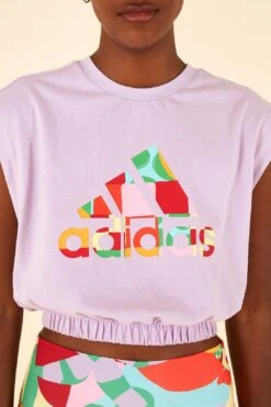 Farm Rio Adidas Farm Sleeveless Tee Purple -Farm Rio Fashion Store HS1202 03