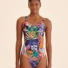 Farm Rio Adidas Farm Swimsuit Orange -Farm Rio Fashion Store HY5563 01